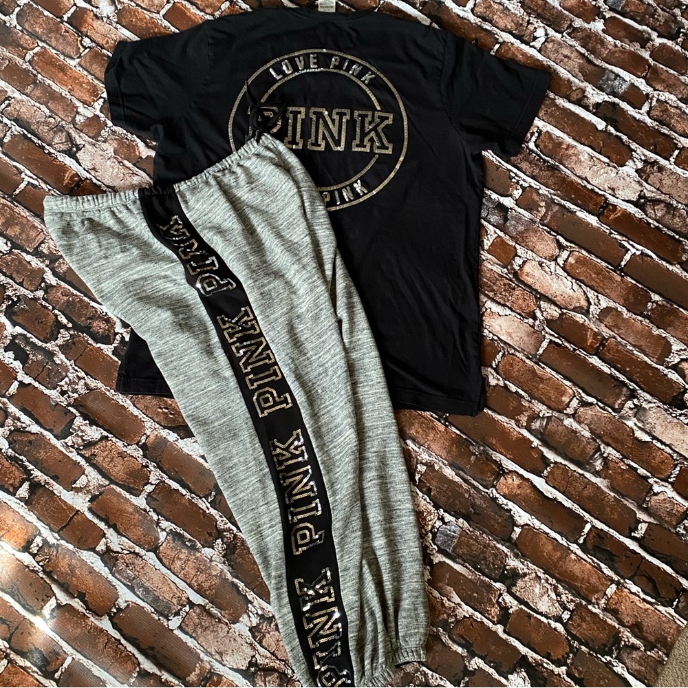 Limited Edition Sequins Matching Tshirt And Jogge… - image 1